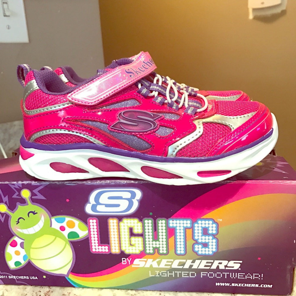 Brand new sketchers lights kids size 13